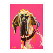 Hound on Magenta, Fine Art Print