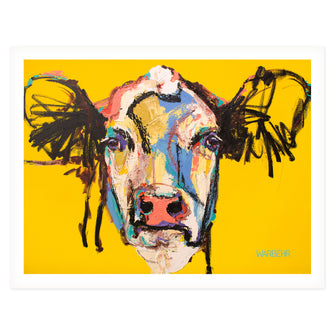 Yellow Cow, Fine Art Print