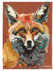 Fox on Rust Tea towel